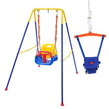 4-in-1 Baby Swing Jumper Bouncer Set for Indoor and Outdoor Swings