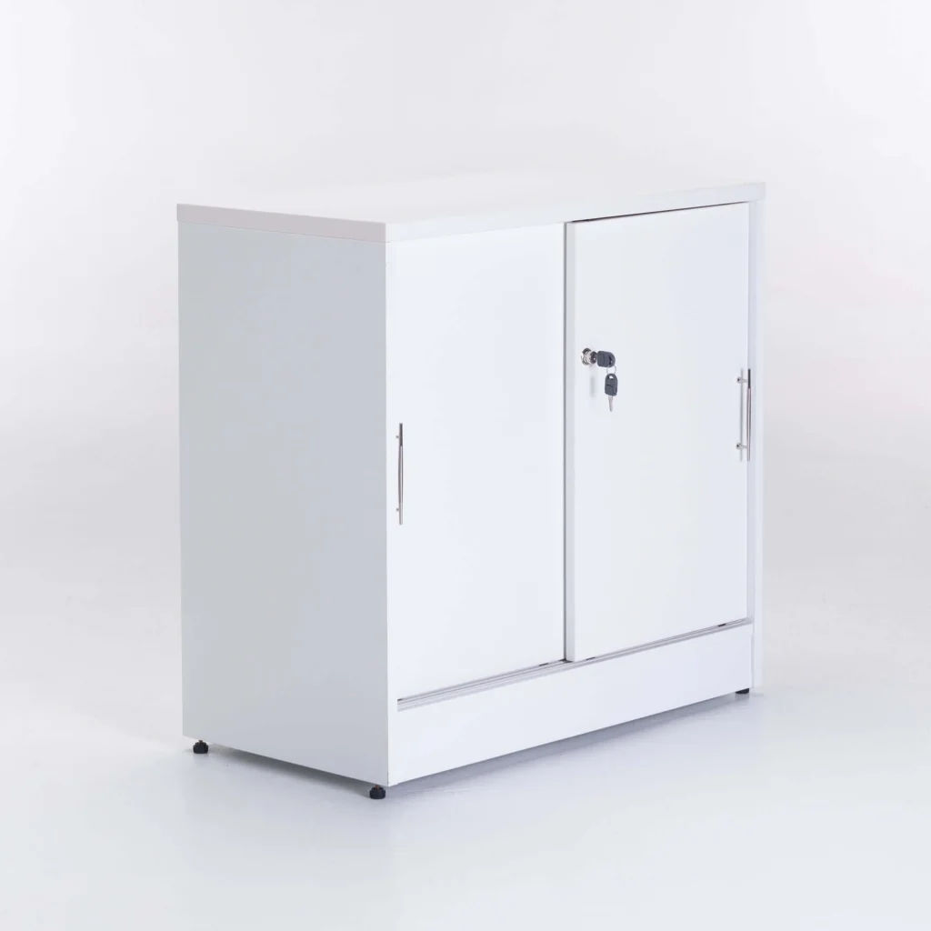 AXA 2 Door Cabinet Snow — Modern White Storage Solution