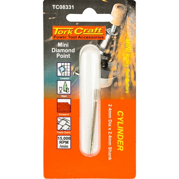 Mini Diamond Point 2.4Mm Cyl. 2.4Mm Shank