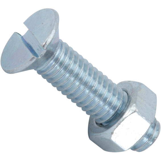 Machine screws and nuts countersunk head 5.0x20mm 15pc standers