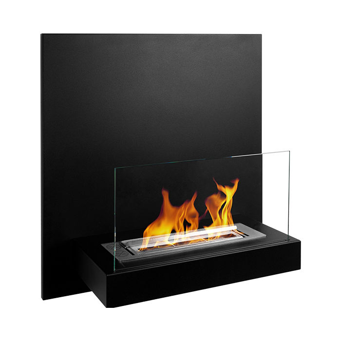 NOVAFLAME - Wall-mounted Bio-Fireplace BOARD black matte