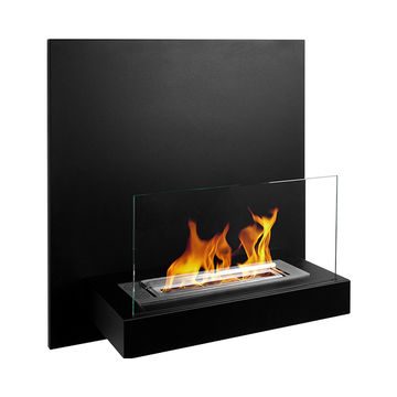 NOVAFLAME - Wall-mounted Bio-Fireplace BOARD black matte