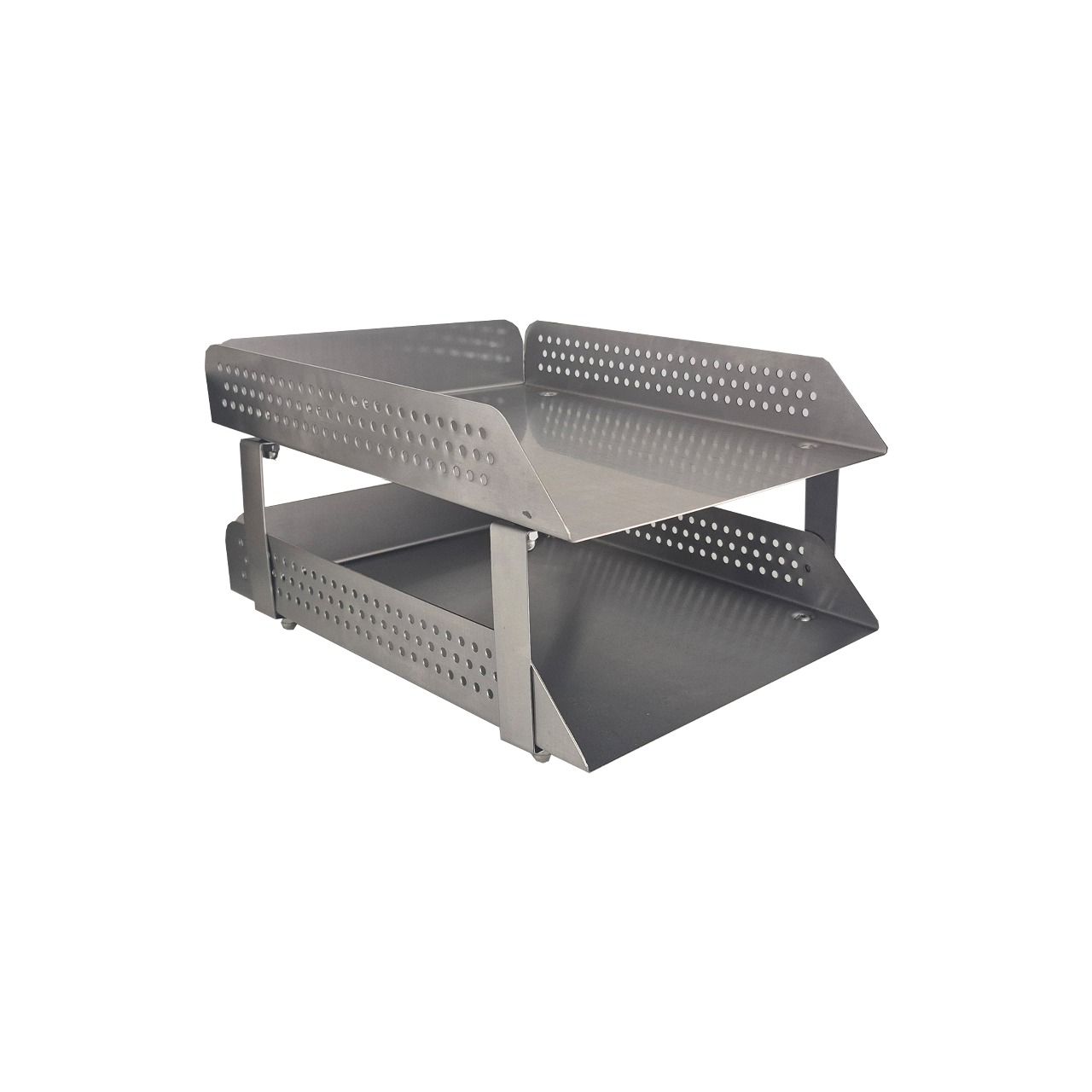 Stainless Steel - 2 Tier Office Paper Tray