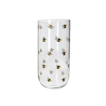 Danny Home Clear Bee Print Glass Vase