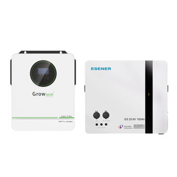 3.6kW Growtech Hybrid Inverter | 2.56kWh Esener Lithium Battery Combo