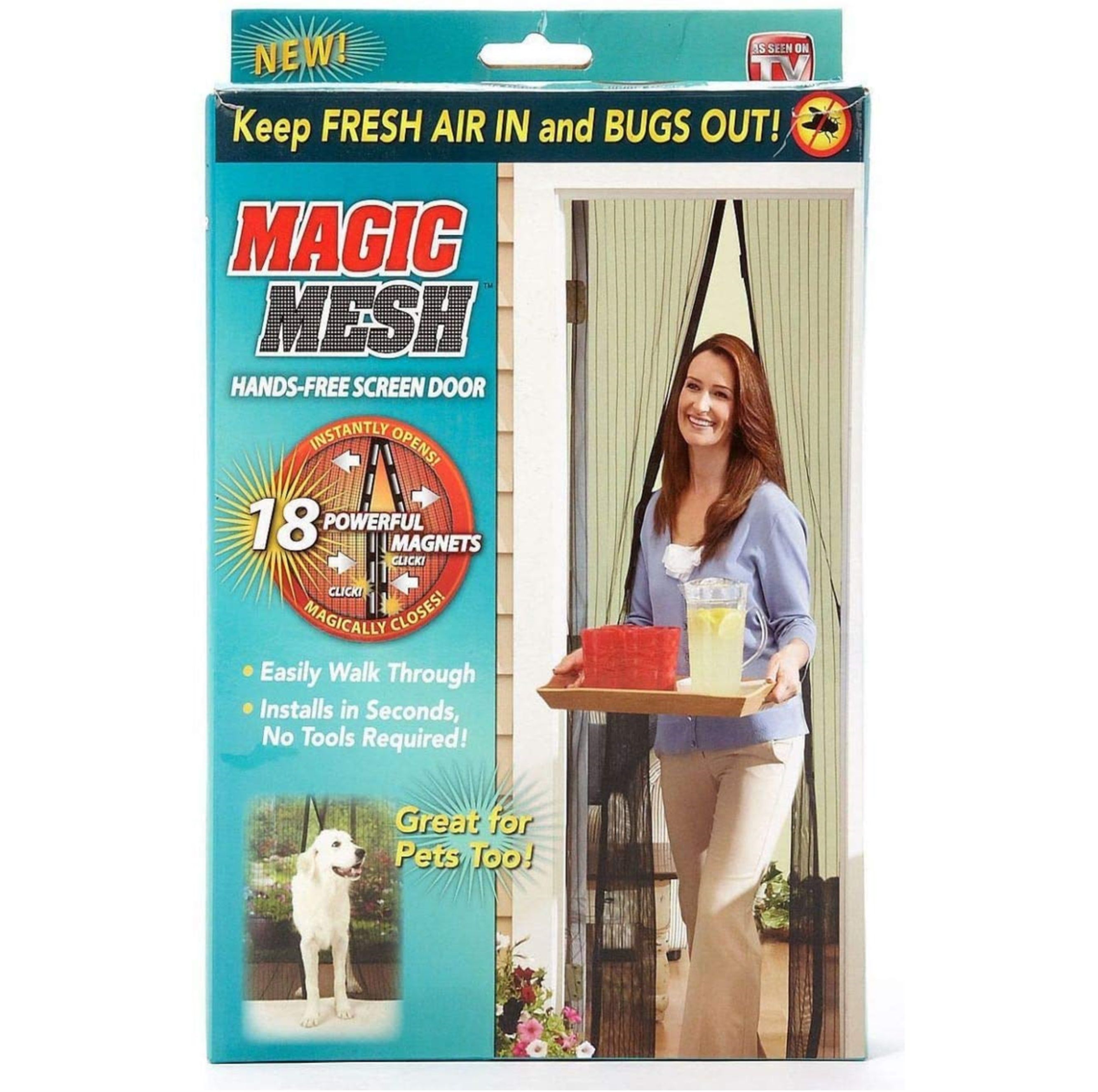 Magic Mesh , Hands free magnetic screen door
