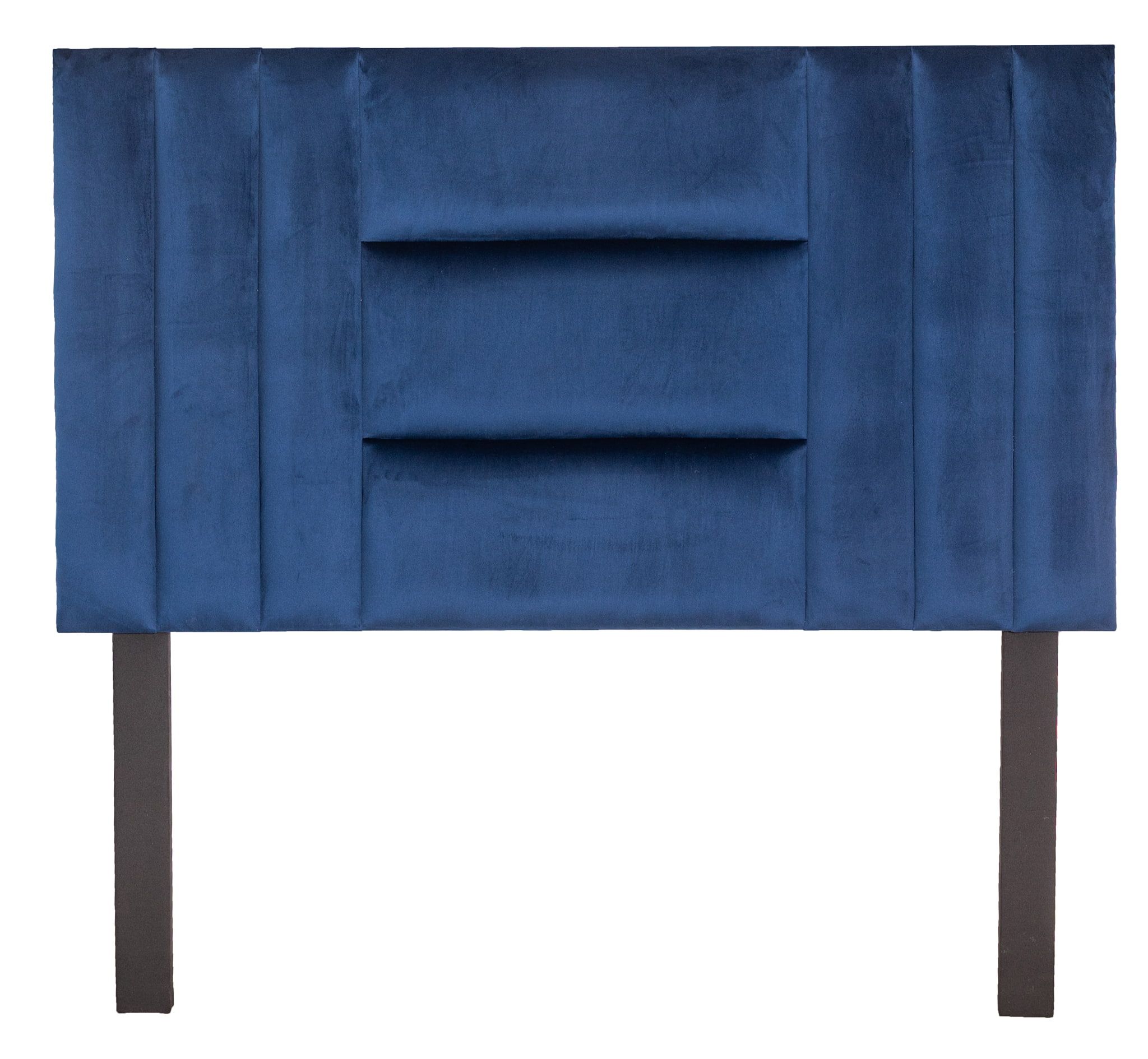 Luna Headboard - Blue Velvet - Double