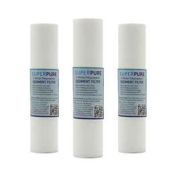 SUPERPURE 10 inch Sediment Water Filter Replacement Cartridge (3-Pack)
