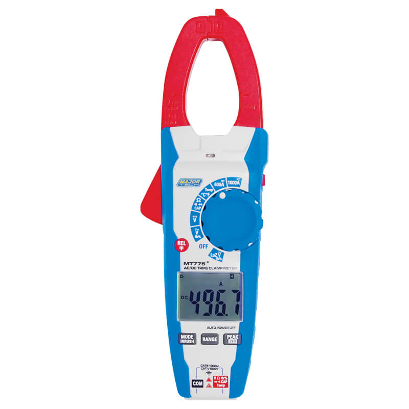 1000A AC/DC TRMS Clamp Meter (MT775) - Major Tech