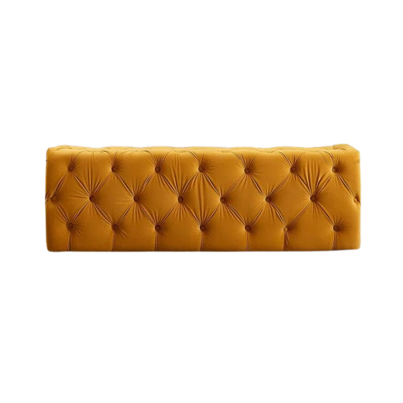 Dia Tufted Rectangle Cocktail Non-Storage Ottoman - Yellow