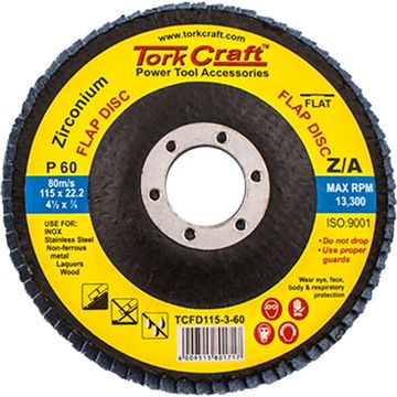 Flap Disc Zirconium 115Mm 60 Grit Flat