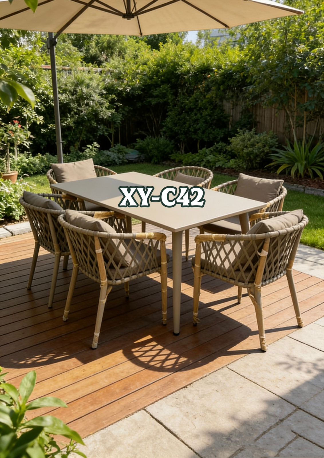 LBM 6 Seater Outdoor Dinning Set