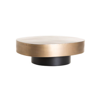 Vividitto - Absinthe 78x91cm Oval Coffee Table - Brass Antique