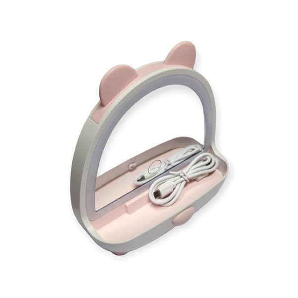 Bear Shape LED Light Makeup Mirror -AB-HZ01