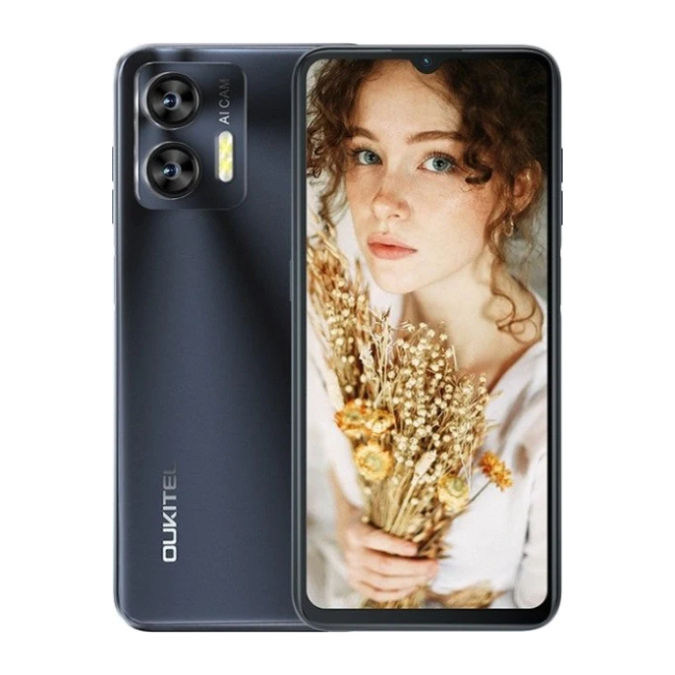 Oukitel C36 - 4G Smartphone, 4GB RAM 128GB ROM, 13MP, 5000mAh, Android 13 BLACK