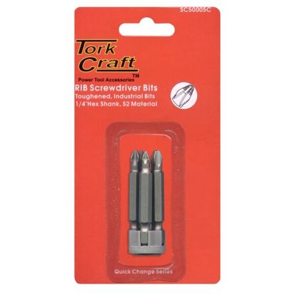 S/D Power Bit Set 50Mm 5Pce