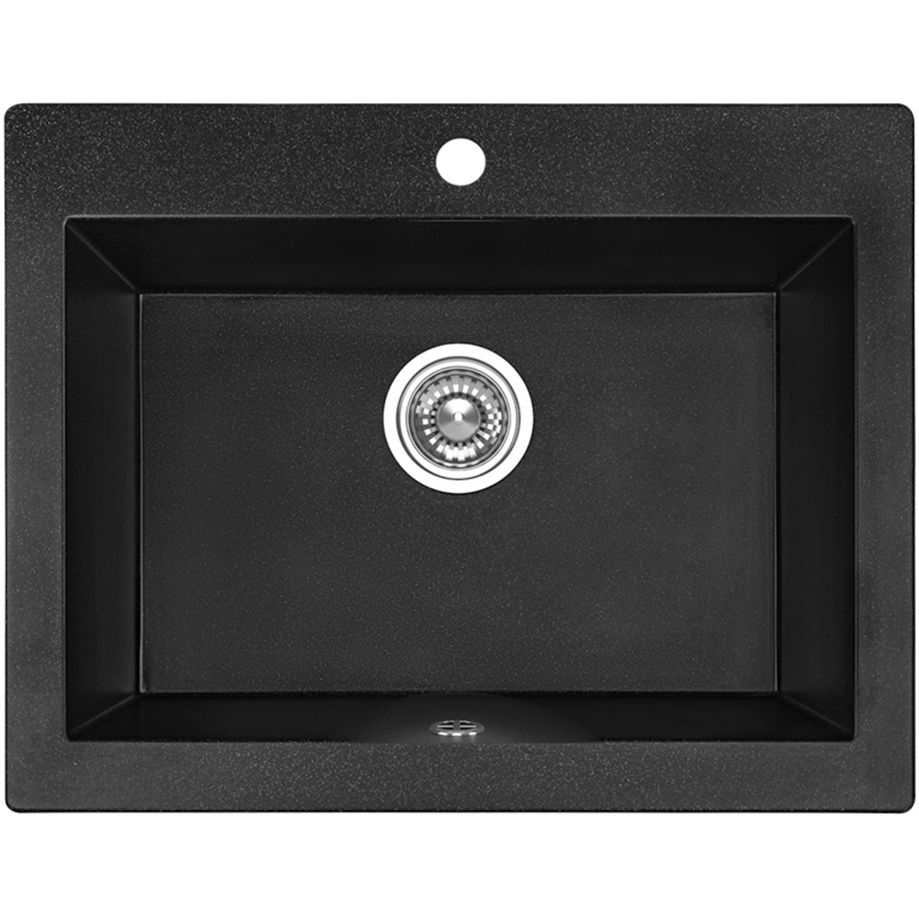 Laveo Komodo Granite Sink 1 Bowl - Black