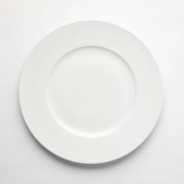 Hotel Collection - White Impressed Dinner Plate Set of 4