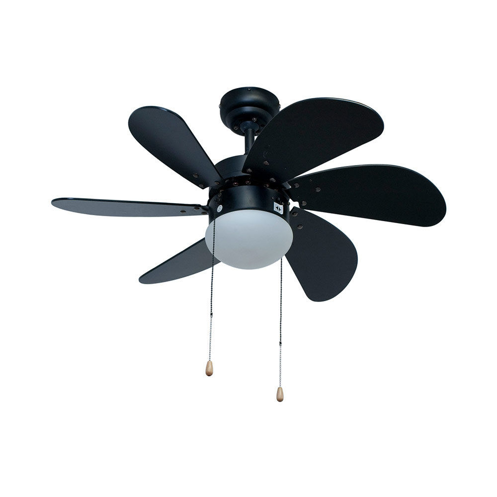 Turbo Swirl - Ceiling Fan - 6 Blades - Black