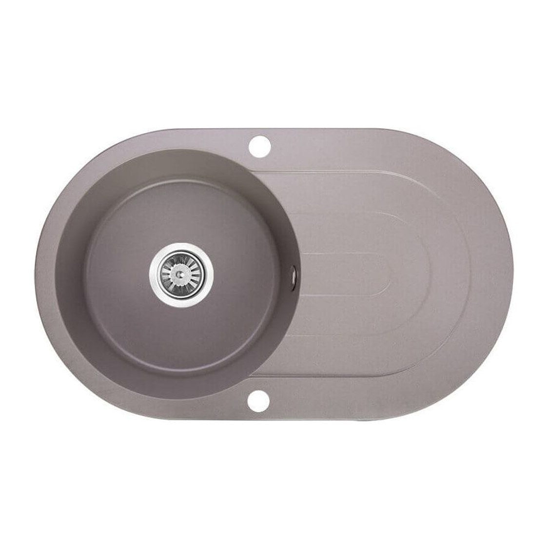 Laveo Dafne 780 Granite Composite Kitchen Sink 1 Bowl with Drainer - Grey