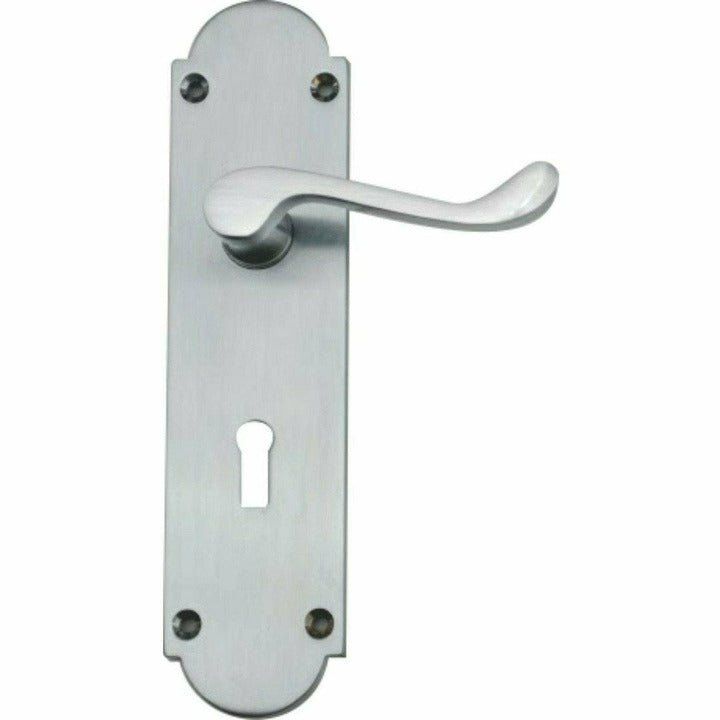 Victorian lever handle on back plate