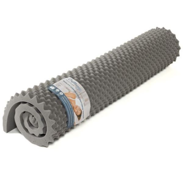 Driftaway Convoluted Foam Mattress Topper GREY - Double