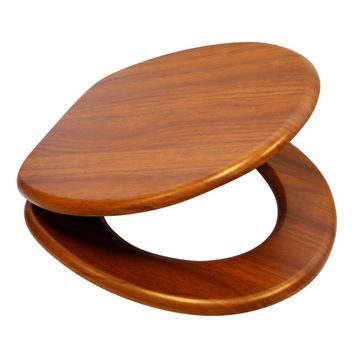 HOMZ TOILET SEAT WOOD FINISH