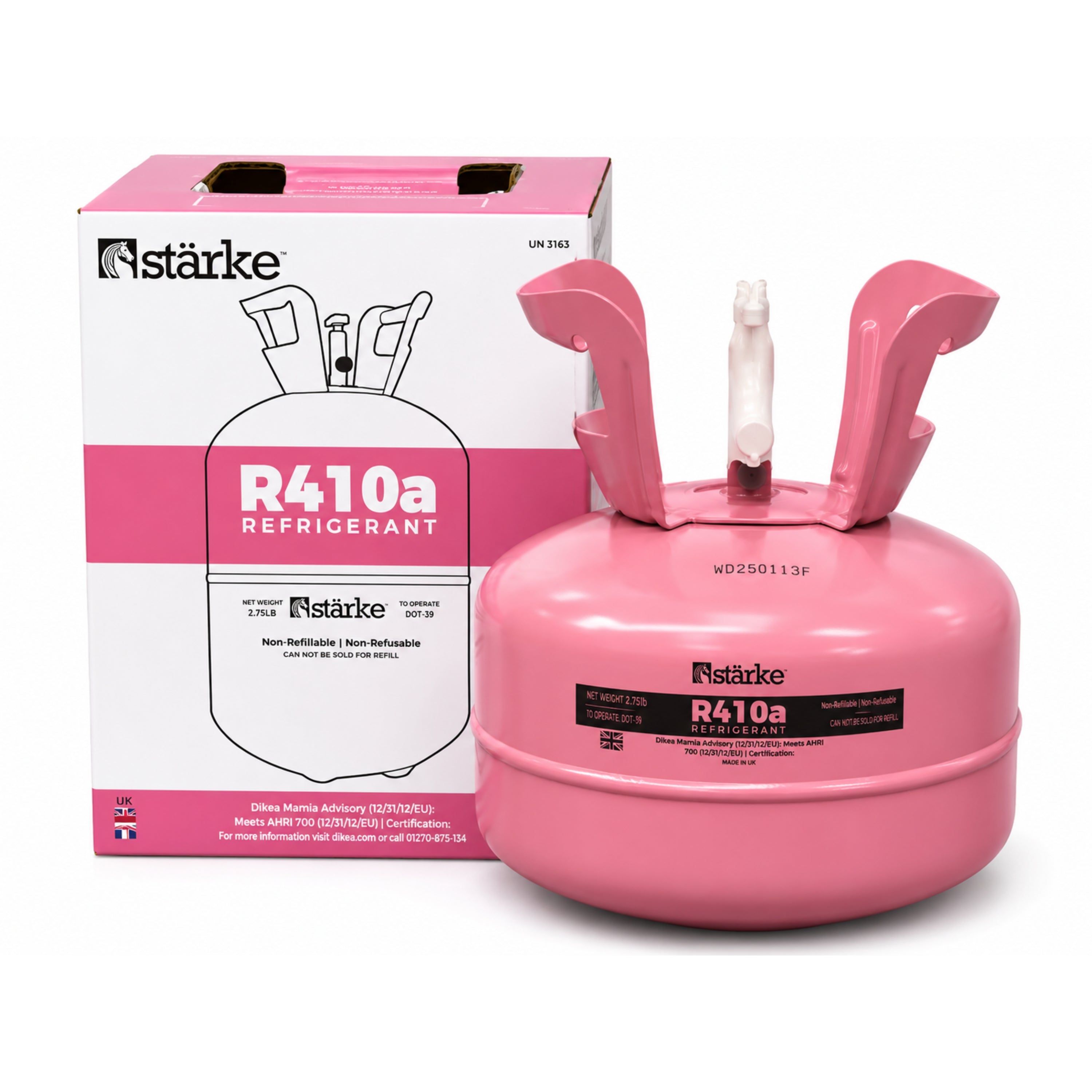 Starke R410a Refrigerant Gas 2.8kg Cylinder SSRER41/G2