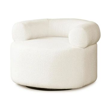 Octavia Swivel Accent Chair- Cream