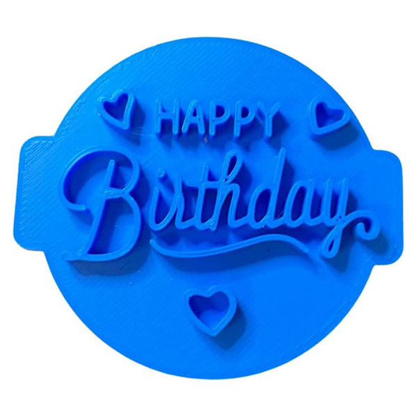 Home Hub 'Happy Birthday' with Hearts Cookie Embosser
