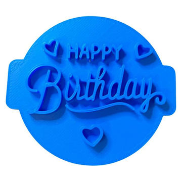 Home Hub 'Happy Birthday' with Hearts Cookie Embosser