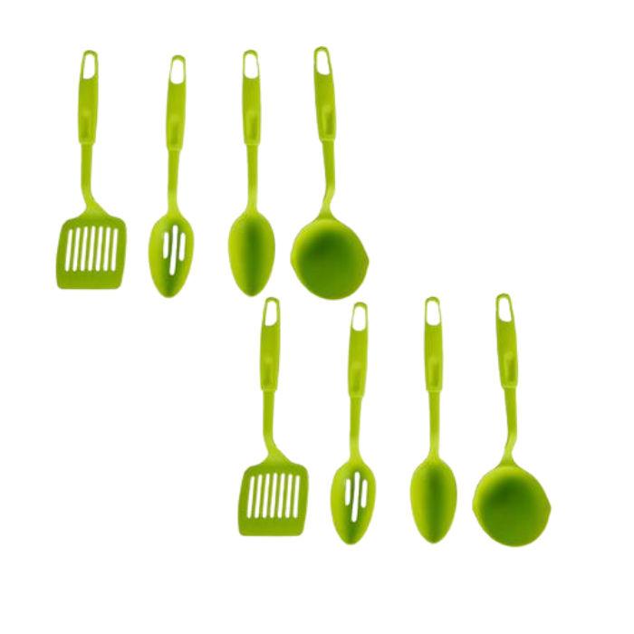 Kitchen Tool Set - 4 Piece Nylon - Green - 2 pack