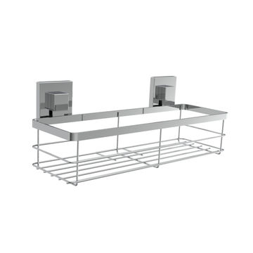 Fusion-Loc - Suction - Large Shower Caddy - Silver