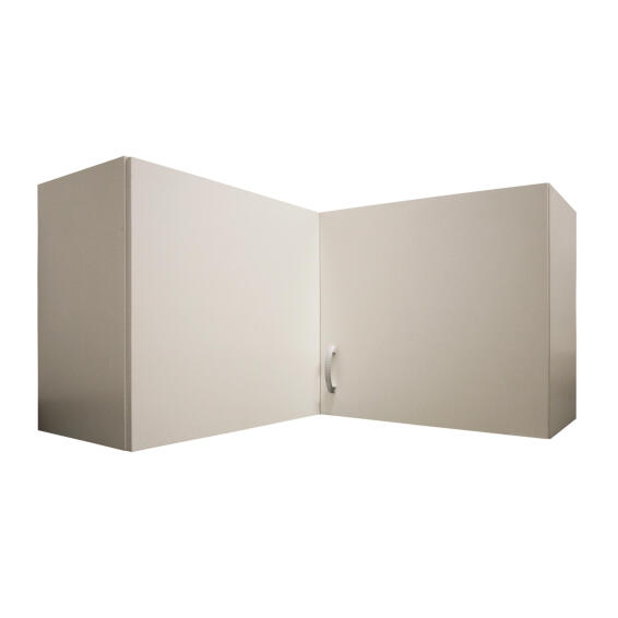 Kitchen Wall Cupboard Kit Sprint Corner 2 Door White L100Cmxh58Cmxd100Cm