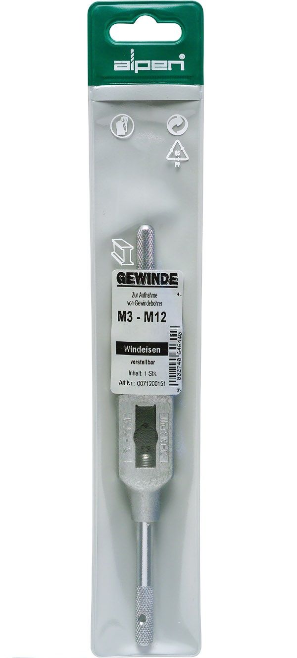 ALPEN - Tap Wrench M3-12 In Pouch