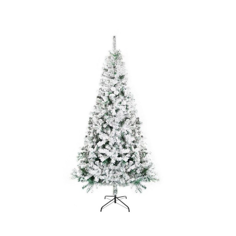 210cm Lifelike Snow-flocked Spruce Christmas Tree