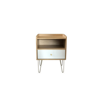 Nora Pedestal 1 Drawer - Ash Wood