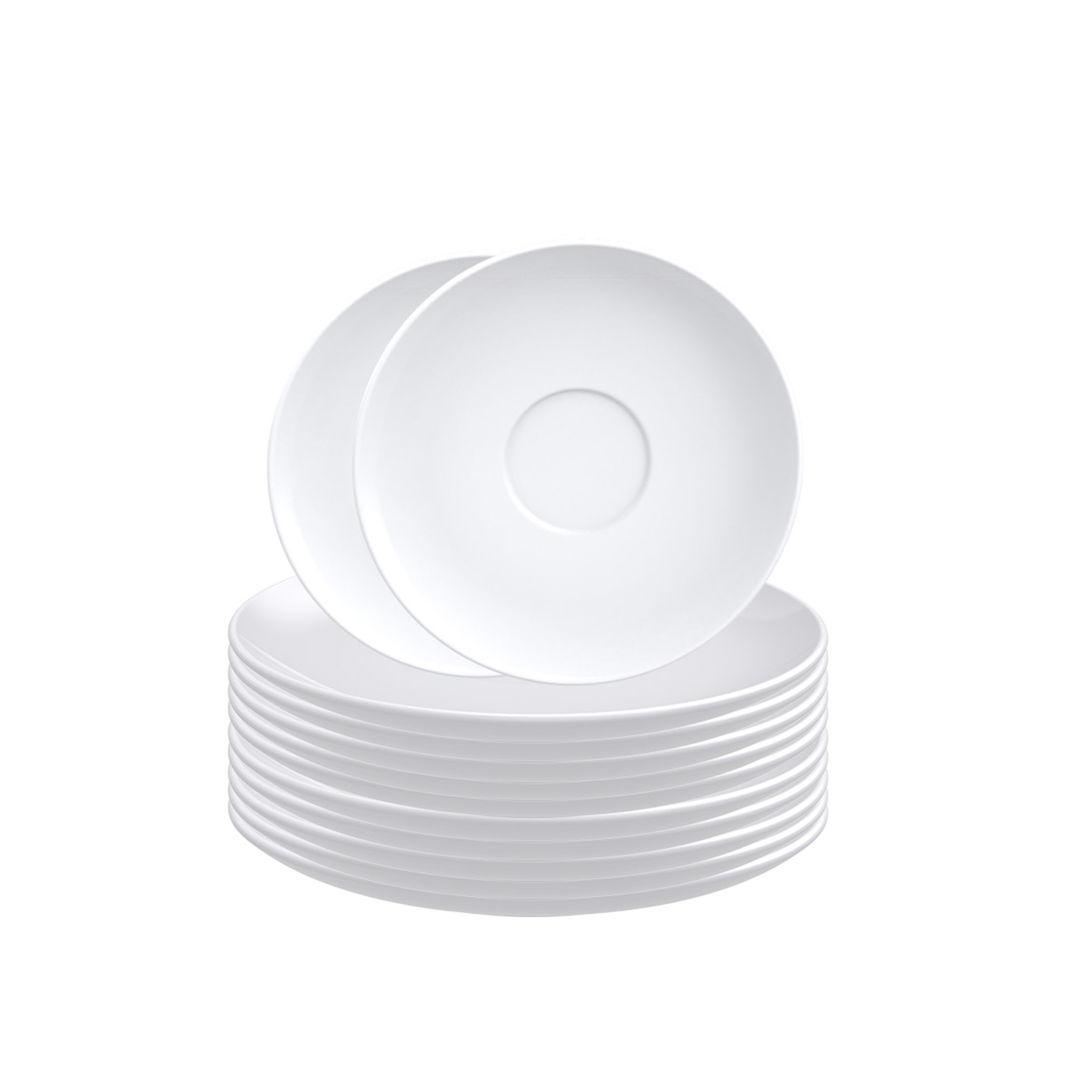 Tramontina Paola Porcelain Cappuccino Saucer- Set of 12