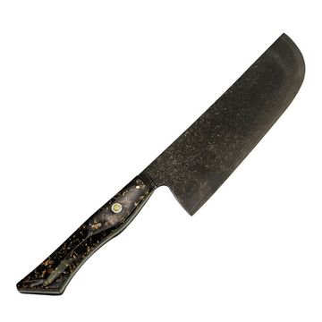 Lifespace 6.5" Japanese VG10 Cladded Steel Kurouchi Nakiri Knife w/ Resin Handle