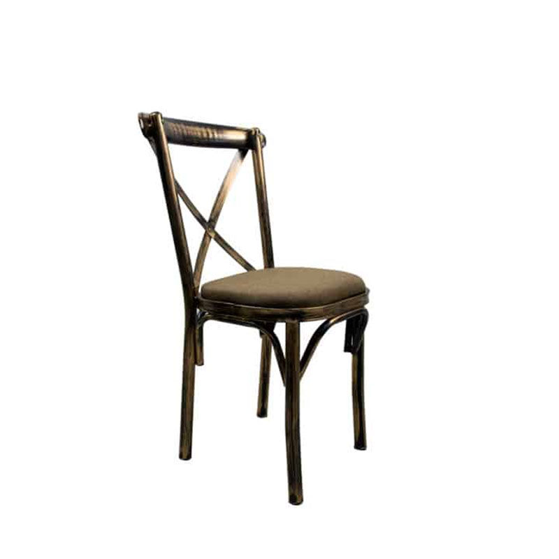 Vividitto - Crossback Metal Chair - Black