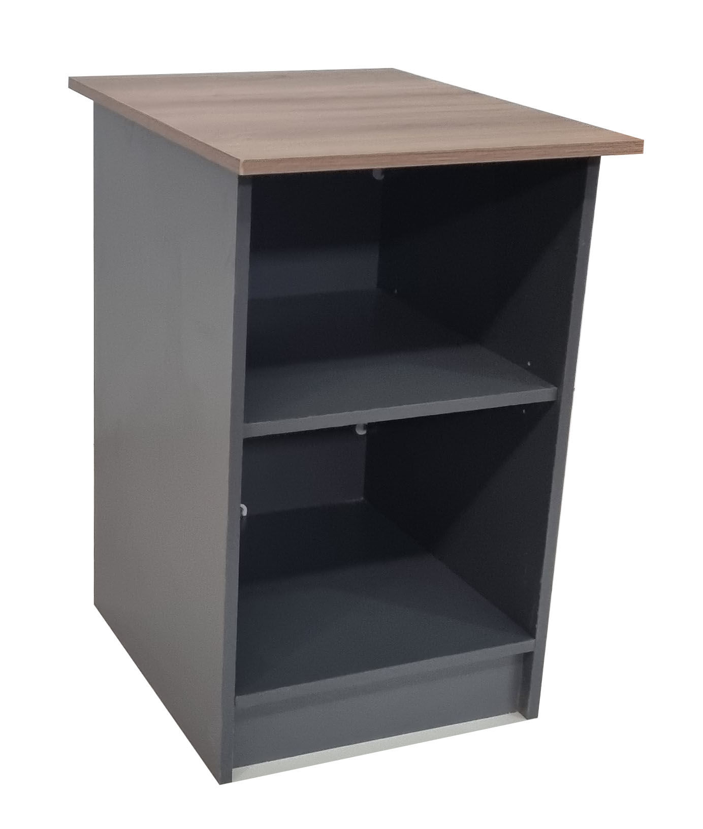 London 2 Shelf Cabinet 45cm - Sahara & Storm Grey