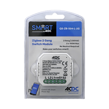 ON/OFF 250W ZIGBEE RF 2 GANG SMART SWITCH MODULE