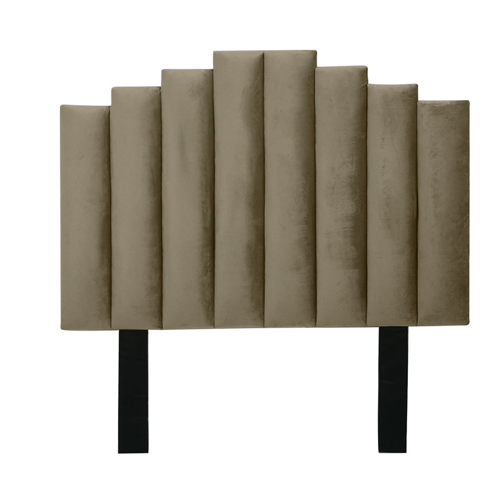 Cahya Steps Panel Headboard Brown Queen