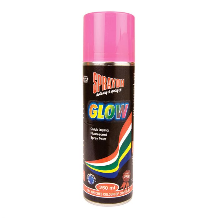 Sprayon - Glow Fluorescent Spray Paint Pink 300ml - 3 Pack