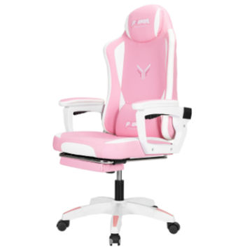 Deli Gaming Chair - White and Pink