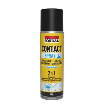 SOUDAL Contact Adhesive Spray 2 in 1 Transparent 300ml