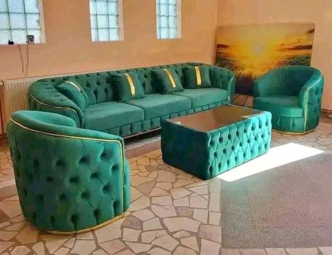 5-Seater Sofa Set with Coffee Table