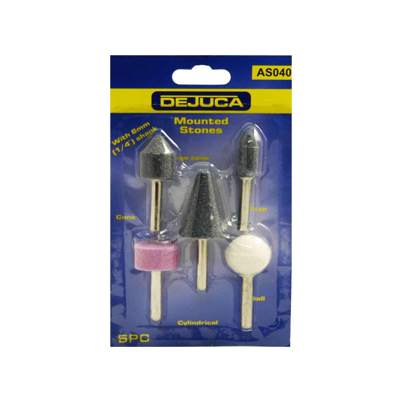 Mounted Stones - 6mm - Shank - 5/card - 8 Pack