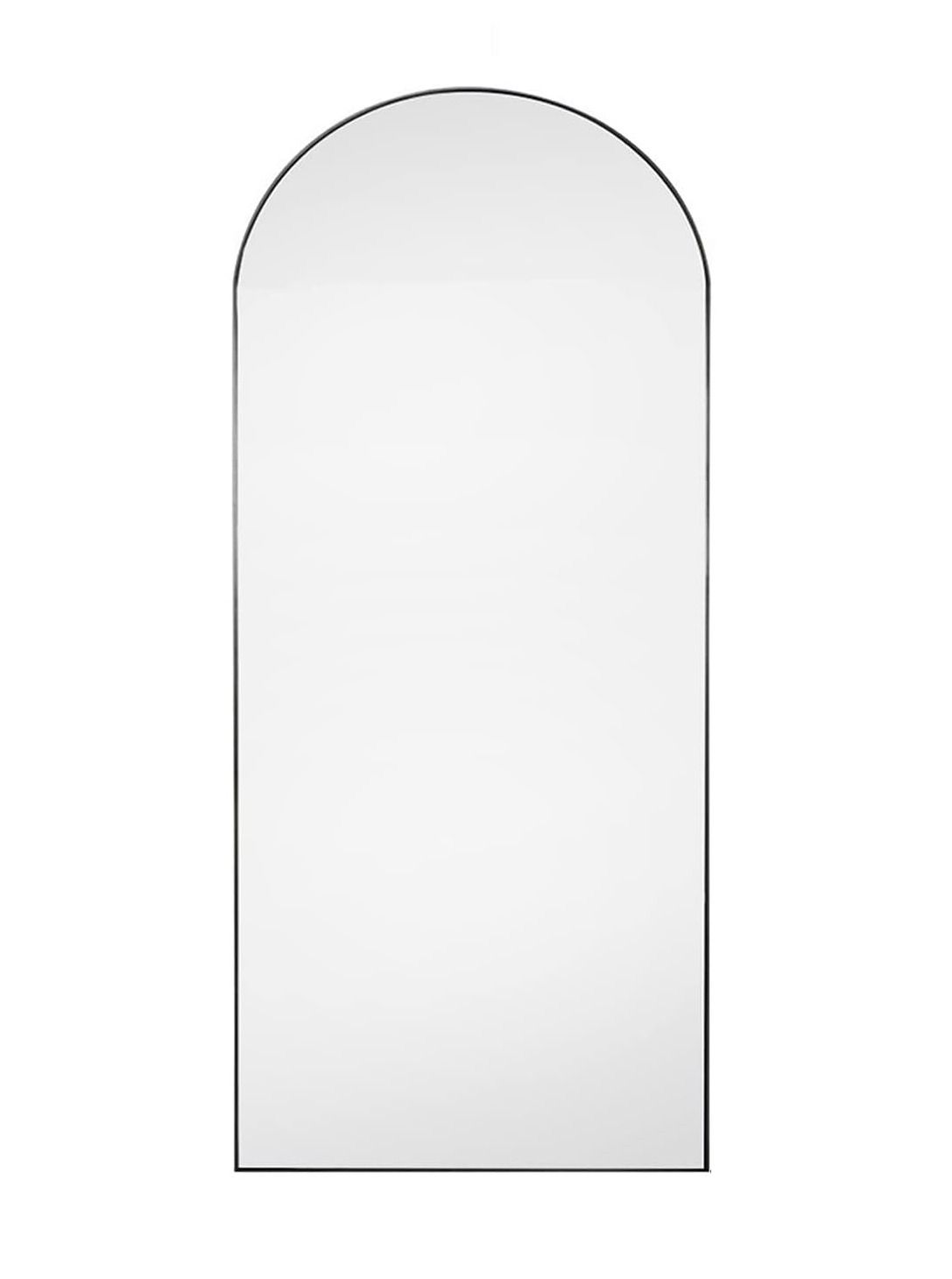 180cm x 80cm Arch Mirror Black