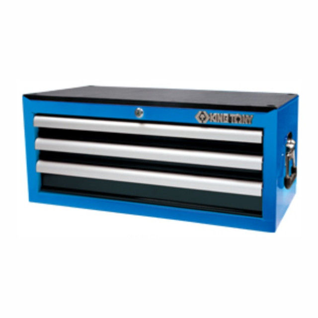 - 3 Drawer Ball Bearing Slides Type Tool Chest (Blue Body/Black Drawer)